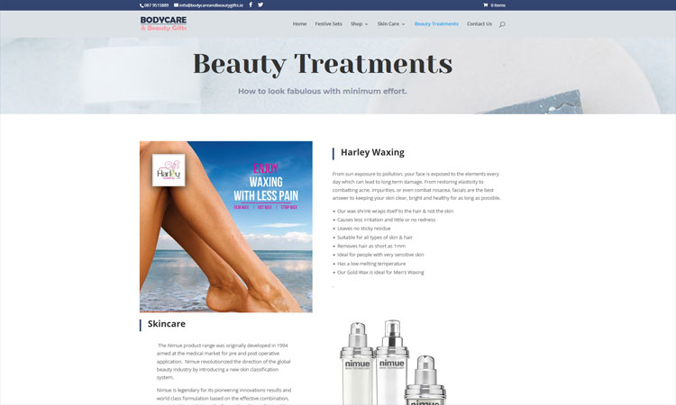 Body Care ECommerce Website